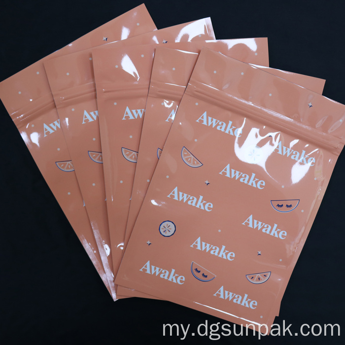 ရေစိုခံ laminated အလှကုန်ပစ္စည်းထုပ်ပိုးအိတ်များ